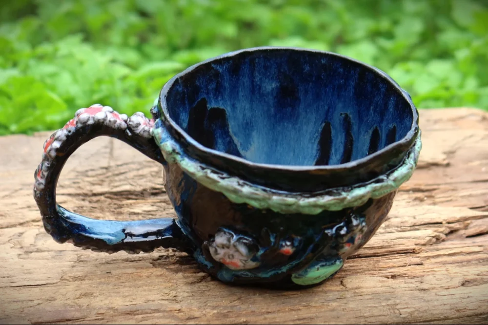 Kubek ceramiczny - Kwiecisty Poranek - obrazek 3
