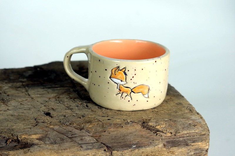 Kubek w wesołe liski