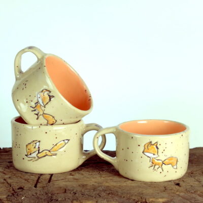 Kubek w wesołe liski